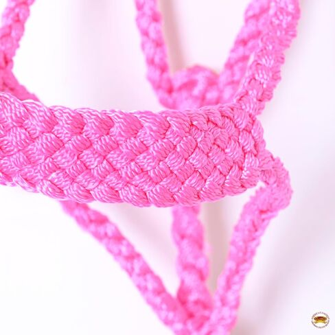 HILASON Western Horse Halter Basic Poly Rope with Lead Floral Leather 10 Ft | Horse Halter | Horse Poly Rope Halter | Rope Halters for Horses | Horse Halters and Lead Rope in Saudi Arabia