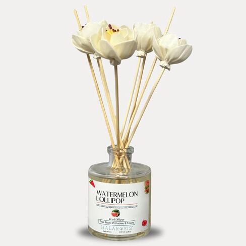 Halárosis All-Natural Reed Diffusers - Rattan Sticks for Best Performance - Long-Lasting Room Filling Fragrance - Luxurious Reed Diffuser for Any Occasion (Lavender) 8 Straight Reeds in Saudi Arabia