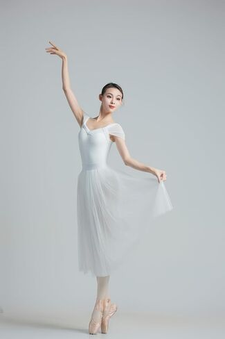 ملابس رقص الباليه من AFAVOM للنساء مع حمالة صدر وأشرطة ملابس داخلية للرقص والجمباز الغنائي in Kuwait