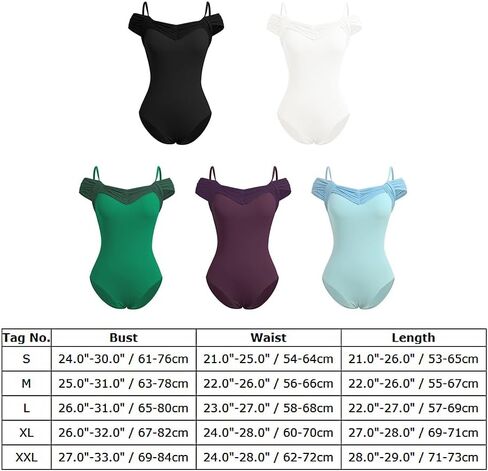 ملابس رقص الباليه من AFAVOM للنساء مع حمالة صدر وأشرطة ملابس داخلية للرقص والجمباز الغنائي in Kuwait