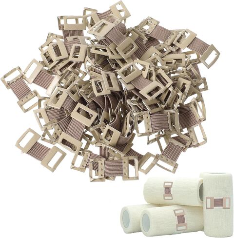 100pcs Ace Bandage Clips Skin Color Elastic Bandage Clips Stretch Metal Clips Durable & Replaceable Wrap Clips for Secure Fastening,Adhesive Bandages for Various Types Bandages in Saudi Arabia