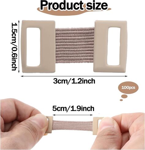 100pcs Ace Bandage Clips Skin Color Elastic Bandage Clips Stretch Metal Clips Durable & Replaceable Wrap Clips for Secure Fastening,Adhesive Bandages for Various Types Bandages in Saudi Arabia