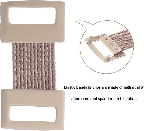 100pcs Ace Bandage Clips Skin Color Elastic Bandage Clips Stretch Metal Clips Durable & Replaceable Wrap Clips for Secure Fastening,Adhesive Bandages for Various Types Bandages in Saudi Arabia