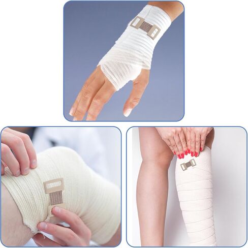 100pcs Ace Bandage Clips Skin Color Elastic Bandage Clips Stretch Metal Clips Durable & Replaceable Wrap Clips for Secure Fastening,Adhesive Bandages for Various Types Bandages in Saudi Arabia