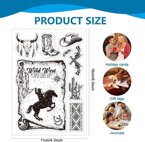 CHGCRAFT Crow Clear Stamps Birds Silicone Stamps Feather Background Transparent Stamps for Card Making DIY Scrapbooking Photo Album Decoration，5.83x8.23inch in Saudi Arabia