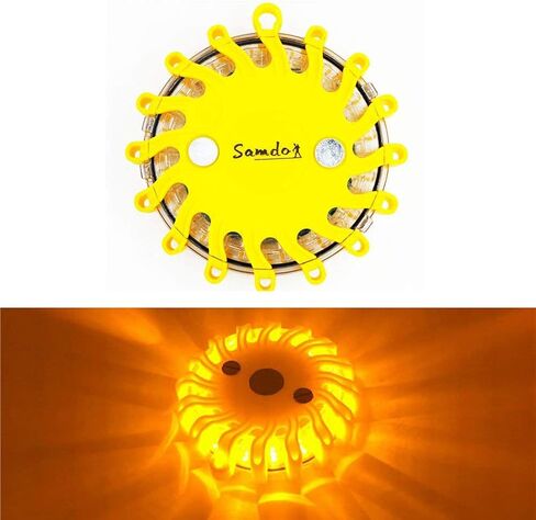 مقاوم للماء 9 أنماط مصباح منارة مغناطيسية، ضوء الطوارئ، أضواء الطوارئ مشاعل الطريق LED CR123A (أخضر) in Kuwait