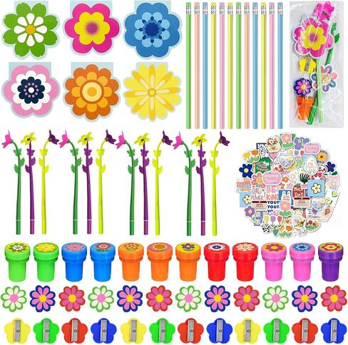 134 Pcs Insect Party Favors，Bug Bee Party Goodie Bags Fillers Bulk，Spring Insects Bug Game Pinata Gift Class Prizes Erasers Pens Pencils Stickers Stamps for School Birthday Spring Summer Party in Saudi Arabia