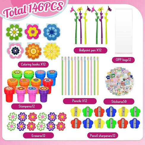 134 Pcs Insect Party Favors，Bug Bee Party Goodie Bags Fillers Bulk，Spring Insects Bug Game Pinata Gift Class Prizes Erasers Pens Pencils Stickers Stamps for School Birthday Spring Summer Party in Saudi Arabia