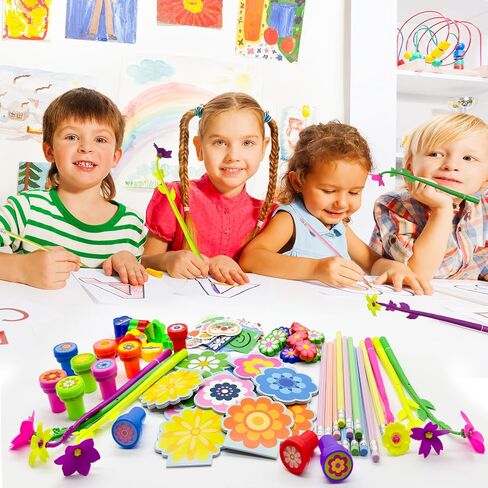 134 Pcs Insect Party Favors，Bug Bee Party Goodie Bags Fillers Bulk，Spring Insects Bug Game Pinata Gift Class Prizes Erasers Pens Pencils Stickers Stamps for School Birthday Spring Summer Party in Saudi Arabia