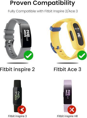 𝟐𝐏𝐚𝐜𝐤 شاحن Fitbit Inspire 2 & Ace 3 شاحن بديل للشحن Fitbit لـ Inspire 2 Ace 3 حامل كابل شحن USB [1.0 قدم/3.3 قدم] in Kuwait