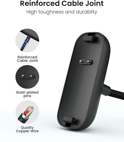 𝟐𝐏𝐚𝐜𝐤 شاحن Fitbit Inspire 2 & Ace 3 شاحن بديل للشحن Fitbit لـ Inspire 2 Ace 3 حامل كابل شحن USB [1.0 قدم/3.3 قدم] in Kuwait