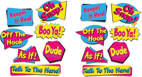 90's Phrase Cutouts Pack of 2 in Saudi Arabia