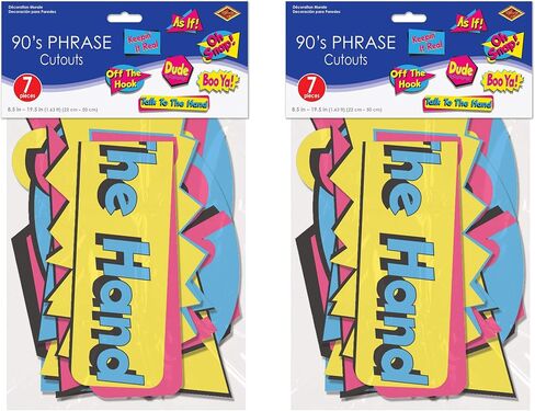 90's Phrase Cutouts Pack of 2 in Saudi Arabia