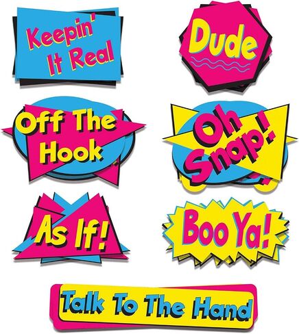 90's Phrase Cutouts Pack of 2 in Saudi Arabia