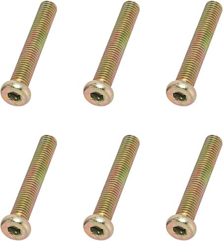 Aopin Flat Head Hex Socket Cap Screws, Hex Socket Head Cap Screws, Connector Screws for Furniture Crib Chairs, Carbon Steel, M8 x 50mm, 20Pcs in Saudi Arabia
