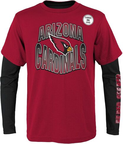 NFL Boys Youth 8-20 Game Day Team Color 3 Pack T-Shirt and Long Sleeve Combo Shirt Set in Saudi Arabia