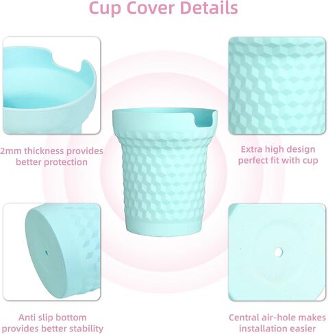 Silicone Boot Compatible with Stanley Cup 40oz, Anti-Slip Bottle Bottom Sleeve Cover Compatible with Stanley Tumbler 40oz in Saudi Arabia