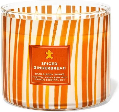 Spiced Gingerbread 3 Wick Candle 14.5 oz / 411 g [Made with Natural Essential Oils] in Saudi Arabia