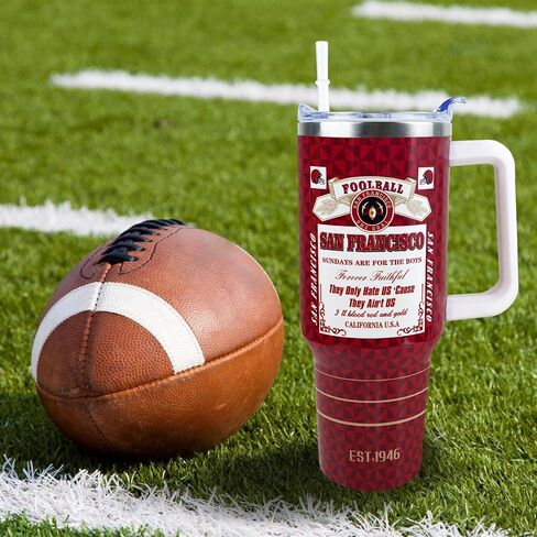 40 oz Tumbler for Dallas Football Fans Gifts for Men Women Ideas - 40 oz Tumbler with Handle and Straw Lid Leak Proof Dallas Cup Coffee Mug in Saudi Arabia