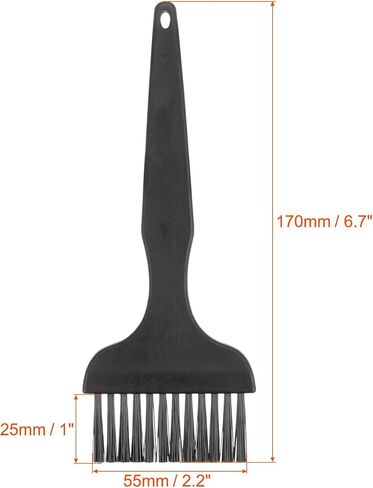 uxcell Anti Static ESD Brush Plastic Handle Nylon Lab Cleaning Brushes for Electronics Keyboard PCB BGA Repair Soldering, 25x55mm Bristles in Saudi Arabia