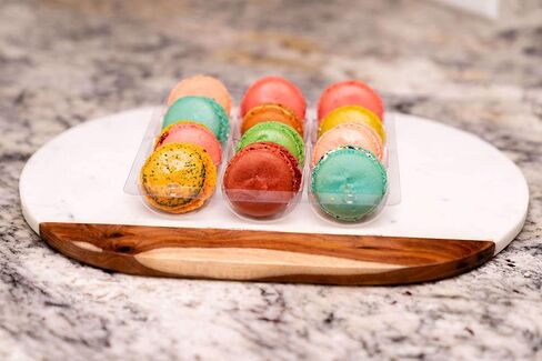 Vend Exchange Clear Plastic Macaron Containers - Fits 6 Macarons (Pack of 15) in Saudi Arabia
