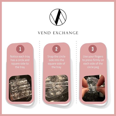 Vend Exchange Clear Plastic Macaron Containers - Fits 6 Macarons (Pack of 15) in Saudi Arabia