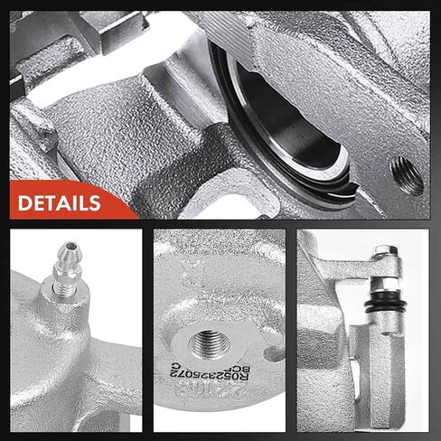 مجموعة فرجار قرص الفرامل الممتازة مع دعامة متوافقة مع موديلات مختارة من تويوتا - ياريس 2006 2007 2008 2009 2010 2011 2012 2013 2014 2015، L4 1.5L - جانب السائق الأيسر الأمامي in Kuwait