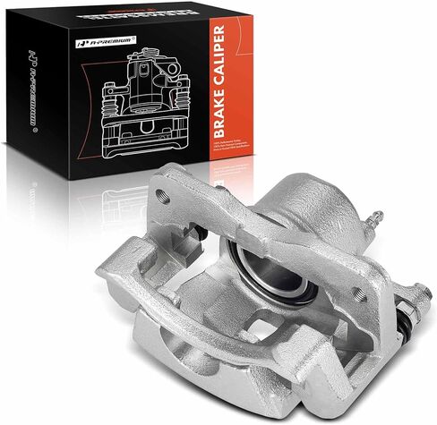 مجموعة فرجار قرص الفرامل الممتازة مع دعامة متوافقة مع موديلات مختارة من تويوتا - ياريس 2006 2007 2008 2009 2010 2011 2012 2013 2014 2015، L4 1.5L - جانب السائق الأيسر الأمامي in Kuwait