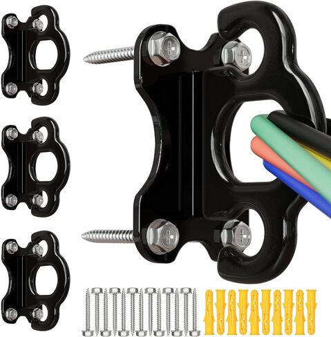 3PCS Resistance Band Wall Anchors Wall Mount Workout Anchors Workout Bands Anchors for Wall,Workout Wall Mount Anchor for Resistance Bands,Body Weight Straps,Strength Training,Yoga,Home Gym,Stretching in Saudi Arabia