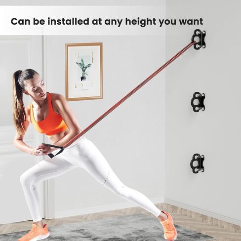3PCS Resistance Band Wall Anchors Wall Mount Workout Anchors Workout Bands Anchors for Wall,Workout Wall Mount Anchor for Resistance Bands,Body Weight Straps,Strength Training,Yoga,Home Gym,Stretching in Saudi Arabia