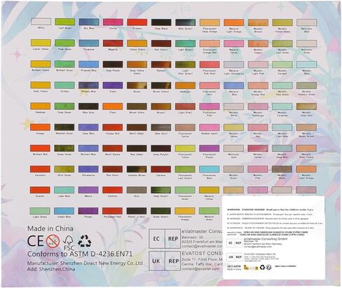 Gunsamg Watercolor Paint Set, 100 Colors Painting with Water Brush Pens, Professional Watercolor Paint Set for Kids, Adults, Art Supplies. 54 Premium Colors, 10 Fluorescent Colors, 36 Metallic Colors. in Kuwait