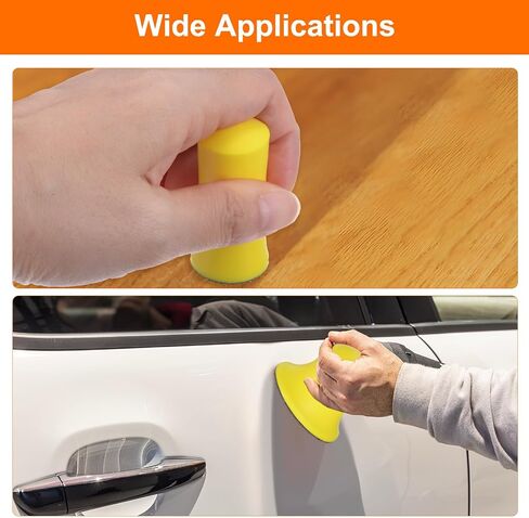 HARFINGTON 3pcs 1-Inch Hand Sanding Blocks Round for 1" Hook and Loop Discs Sandpapers for Wood Metal Mirror Car Polishing in Saudi Arabia