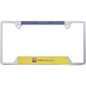 WinCraft Soccer FC Barcelona Metal License Plate Frame