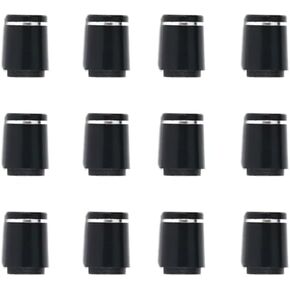 Golf Custom Shaft Irons Ferrules Compatible with Taylormade Irons 0.355'' 0.370'' Single Silver Ring Ferrules 0.6'' Length 12pcs/Package Fit Callaway Irons