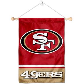San Francisco 49ers Banner Window Wall Hanging Flag with Suction Cup
