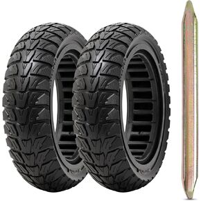 2 PCS 9.5X2.5-6.1 Solid Tire,9.5 Inches Electric Scooter Wheels 9.5 x 2.5 Solid Tires Front or Rear Replacement Solid Rubber Tires Compatible with 9.5x2.5 Electric Scooter Tire（P-1006）