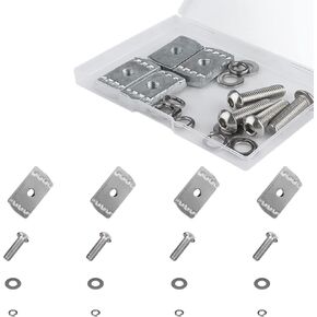 مجموعة مسامير AIEX 8 قطع تناسب Rhino-Rack Pioneer Rotopax M8 304 مسامير آلة من الفولاذ المقاوم للصدأ طقم صامولة ملحقات براغي الآلة لأجهزة الآلة حامل السيارة 43203 (30 مم) in Kuwait