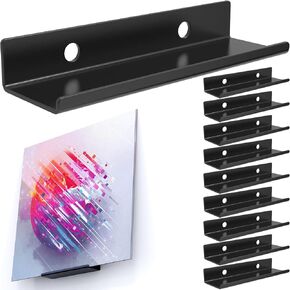 10 Pack Vinyl Wall Mount Holder Record Shelf, Album Wall Display Holder,Vinyl Display Shelf for Wall,Vinyl Record Wall Storage Set for Office Room Décor
