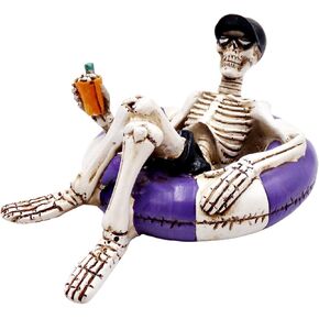 تمثال نيدزو الهيكلي في حمام السباحة، ديكور منزلي صيفي مخيف، ديكورات الهالوين المضحكة، 5.5 بوصة in Kuwait