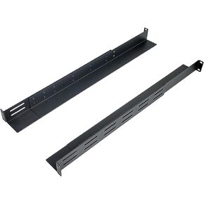 RIVECO 1U Adjustable Vented Server Rack Mount Shelf Adjustable Mounting Depth 19" to 38"Universal for 19" Network Equipment Black