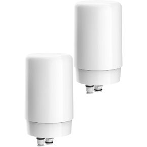 Filterlogic Faucets Filter Cartridge, Replacement for Brita® Faucet Filter, Brita® 36311 On Tap Water Filtration System, Brita® FR-200, FF-100 Replacement Filter, White (Pack of 2)