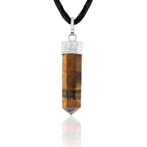 Tiger Eye Healing Crystal Necklace - Inner Power & Focus. Confidence & Vision. Protection Stone