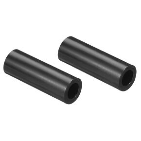PATIKIL Round Spacer Washer, 200 Pack Nylon 4.2mm ID x 7mm OD x 25mm L for M4 Screws Block 3D Printer TV Wall Mounting Electrical Outlet, Black