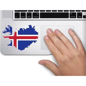 Map with Flag Inside Iceland 3x4 inches Sticker Decal die Cut Vinyl - Made and Shipped in USA