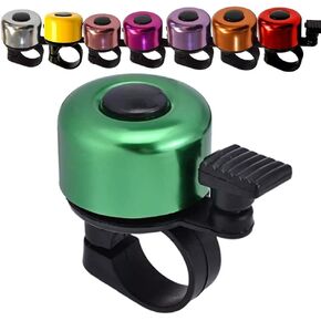Kiddimoto – Bike Bell for Kids, Bike Bell for Adults, Boys & Girls, Bike Handlebars, MTB, Cruiser, Scooter, Stainless Steel Bike Bell & Bike Accessories - Classic Ring Bicycle Bell