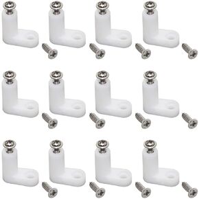 SDTC Tech 12 PCS Game Console Motherboard Fixing Plastic Feet L-Shape PCB Insulated Mounting Brackets with Matching Screws