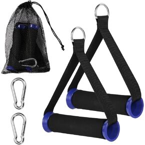 2pcs Heavy Duty Exercise Handles, Workout Resistance Band Handle, Thicken Tricep Cable Weight Machine Pulley Handles, Pull Attachments Gym Accessories