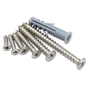 DGOL 6 Sizes 280 pcs 201 Stainless Steel Self Tapping Screws and Expansion Achors Tube Assortment Set, Always Keeping for Home Use