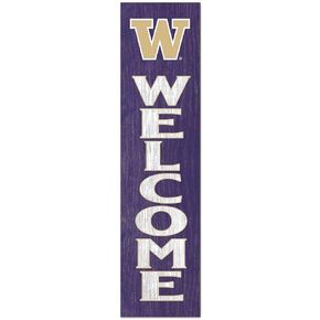 KH Sports Fan Auburn Tigers Welcome Porch Leaner, 11x46 Inches, Tigers Outdoor Welcome Sign; Display Your Team Spirit with This Auburn Tigers Plaque