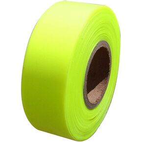 FLAGGING TAPE - GLO LIME 150' x 1 3/16" - (12/PKG)